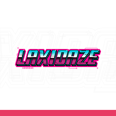 Laxidaze game logo arpg branding cyberfunk cyberpunk esport esports fantasy gaming logo logotype retrowave rpg synthwave video game