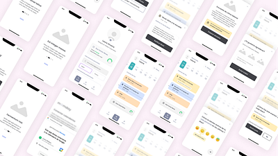 Momday wireframes app calendar design mobile onboarding schedule time ui uidesign ux wireframes