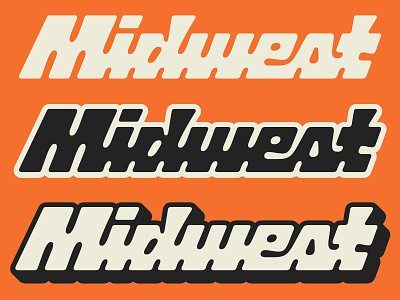 Midwest Script branding custom dimension lettering logo logotype merch midwest script type typography