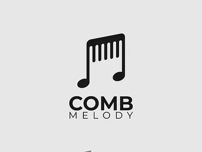 Comb Melody Logo brand designer brand identity branding comb illustrator logo logo design melody minimalist typography vector