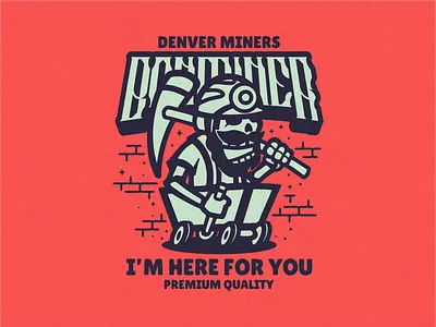 Bon Miner Logo Concept brand branding cartoon design designer icon illustration logo logoawesome logodesign logodesigner logoinspirations vector