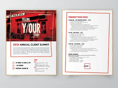 West Client Event Flyer