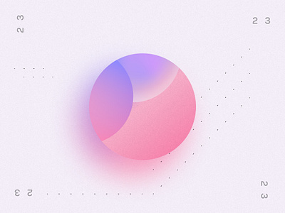 Gradient on sphere argentina design ui visual