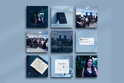 Social Media Posts Design blue brand identity branding canva design designer elegant feed female graphic design graphic designer instagram post posts social media template ui visual identity woman women