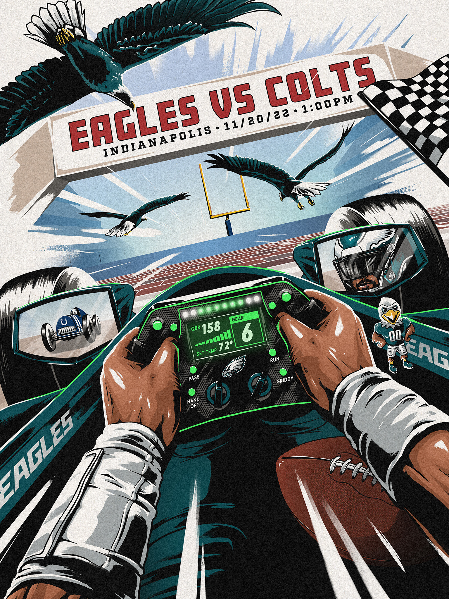 Eagles vs. Broncos by Ryan Lynn on Dribbble