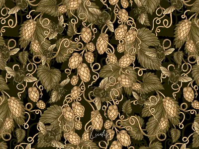 RICH HARVEST - patterns & motifs autumn illustrations autumn pattern botanical illustration botanical pattern creative market fabric design floral seamless pattern graphic design handmade illustration pattern design retro illustration retro pattern seamless pattern surface design surface pattern textile pattern vintage illustration vintage pattern wallpaper design