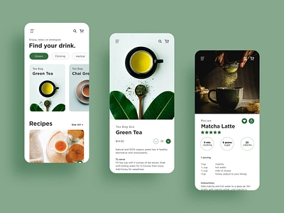 All About Tea App branding design graphic design typography ui ux web