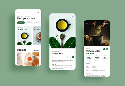 All About Tea App branding design graphic design typography ui ux web