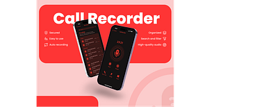 Call Recorder App UI – Sleek & Modern adobe xd android app branding design figma graphic design ios logo mobile mobile ui modern design ui ux web design