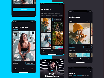 O'light Lightroom Preset App design lightroom mobile app preset ui ui ux