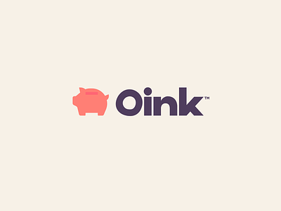 Oink Banking bank banking brand branding finance graphic design logo oink pig piggy piggybank software ui zilux
