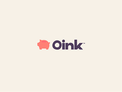 Oink Banking bank banking brand branding finance graphic design logo oink pig piggy piggybank software ui zilux