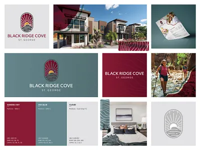 Black Ridge Cove Townhome Community apartment logo architecture brand identity branding community logo design design system graphic design grid identity illustrator layout logo logo anatomy logo design logo exploration logo inspiration photoshop utah