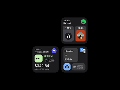 Smart Watch Face apple applewatch clock app dark app dark mode dark ui fitness ios mobile music player smartwatch trends ui watch watchos