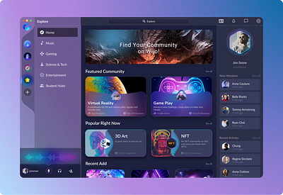 Wijo Tech Community app design graphic design ui ux
