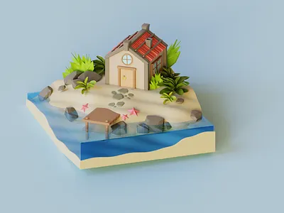 House 3d blender house