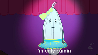 I'm Only Cumin animation born to flavour cute cumin earthy spice illustration singing seed
