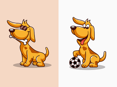 cute dog character mascot character cute design dog illustration logo mascot