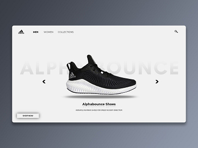 Web Design Adidas Alphabounce graphic design indonesia photoshop ui ui design