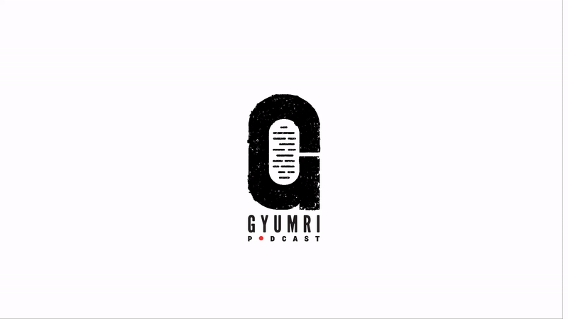 GYUMRI PODCAST - Logo Animation 2d 2d animation animation branding design illustration logo logo animation motion graphic motiongraphics podcast