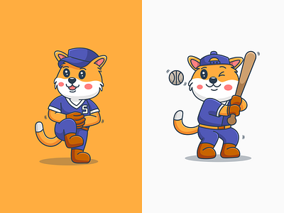 cute cat character mascot cat character cute design illustration logo mascot