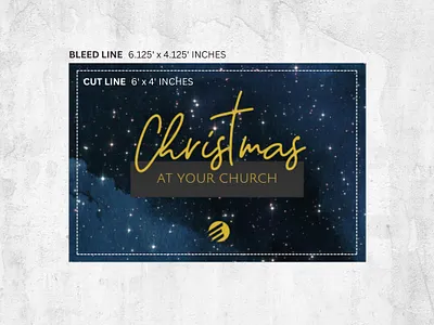 Church Christmas Canva template