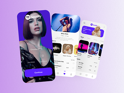 Spotify Redesign – Free Ui Kit Light app design app mobile design figma download figma freebies free figma download freebies illustration mobile design music music app spotify spotify app ui ui ux ui ux design uikit user interface ux design