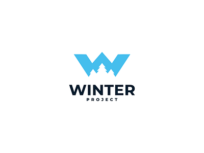 Winter Project logo concept brand branding design graphic graphic design illustration logo ui ux vector