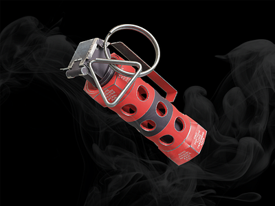 Flash grenade 3d 3dart 3dicon flash fps grenade military rainbow realistic siege war weapon