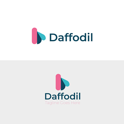Daffodil Logo Design abstract logo app logo brand identity company logo icon logo letter logo logo