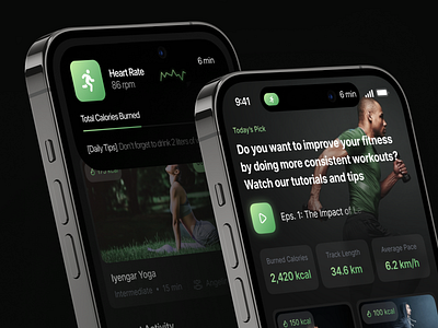 ImpactFit: Dynamic Island app bar dark design dynamic gym ios island mobile mode networthy new popular premium schedule status trainer trending ui workout