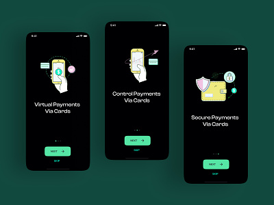 Financial Onboarding Screen app app design banking crypto financial fintech illustration interface ios mobile onboarding product ui ui design ux wallet