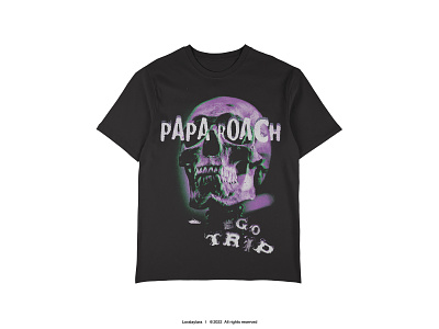 Papa Roach apparel banddesign bandmerch bandmerchansise branding graphicdesign merchandise musicindustry skull