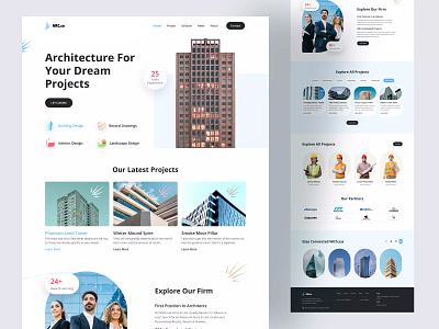 Constructor Website UI architect architecture firm builder building construction construction company constructor engineering house interior landing page plumber property real estate agency realestate renovation ui design uiux ux design website