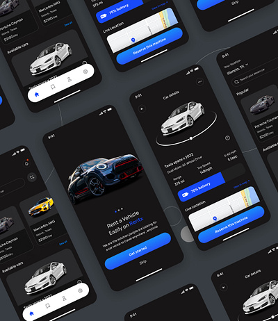 car rental concept brand car carrental design facesheet fastcars illustration luxurycars patient app patient engagement rent ui