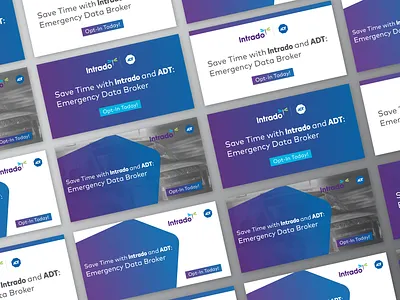 Intrado / ADT Social Media Banners banners graphic design social media