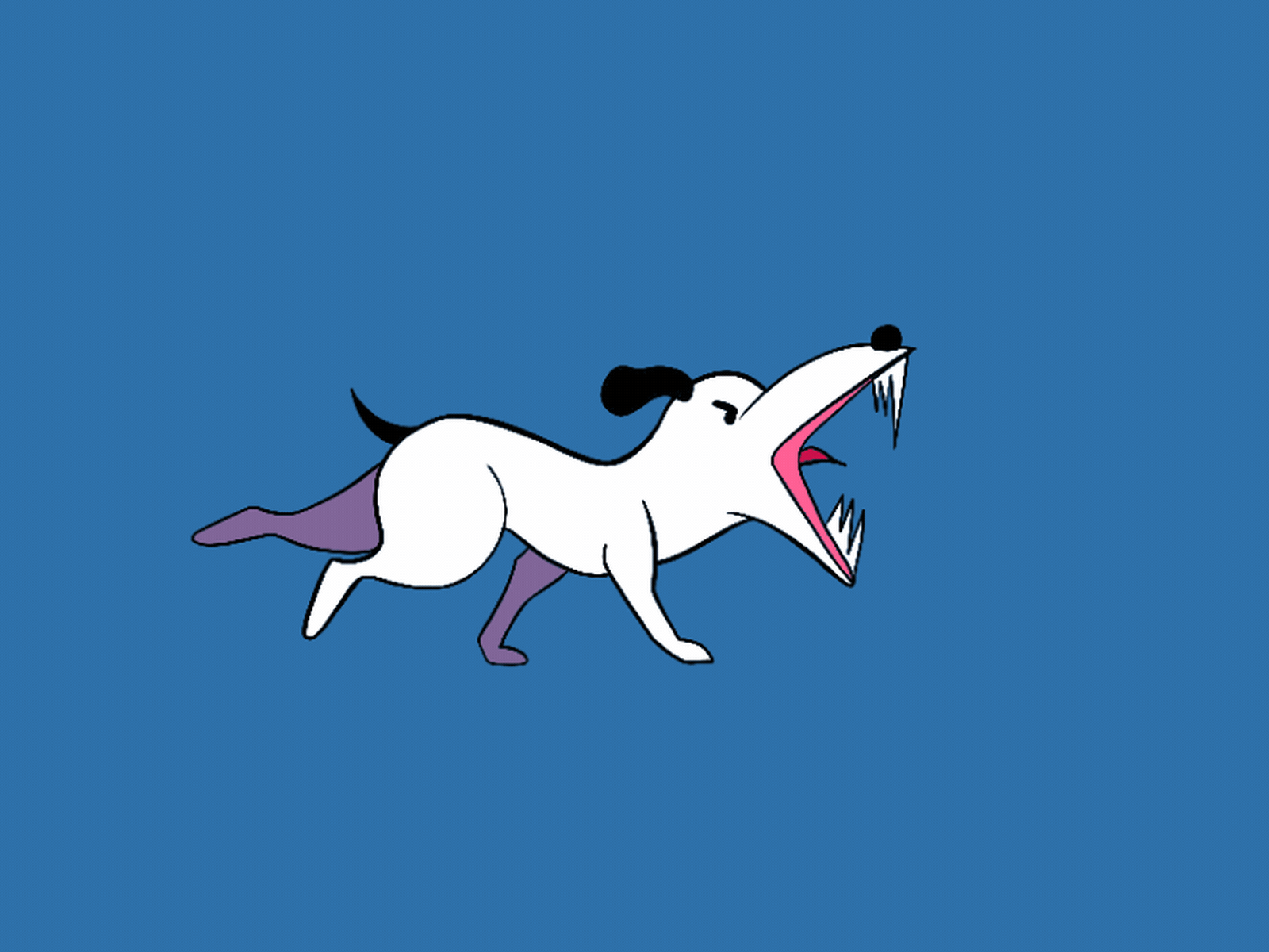 Angry dog 2d animation animation character design dog frame by frame illustration motion graphics motiondesign walkcycle