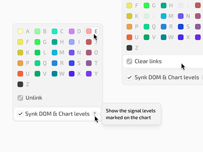 Color links closelook color context design interface menu piece ui windows