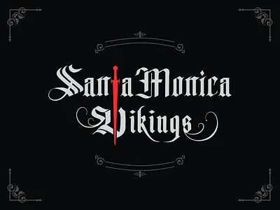 Santa Monica Vikings - Logo ancient logo graphic design illustration lacrosse lacrosse logo lacrosse sport logo medeival logo sports logo vector vikings vikings logo vintage logo design