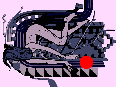 flow blender illustration line