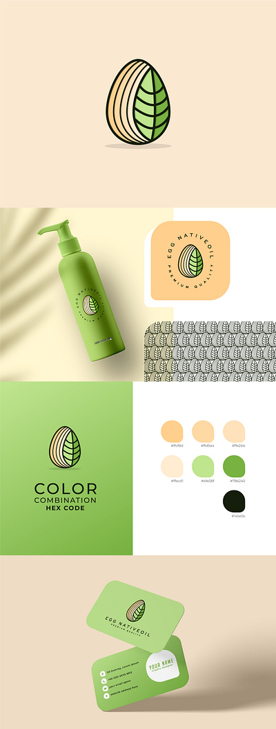 Egg NativeOil-Logo branding branding design flat graphic design icon illustration logo minimal vector