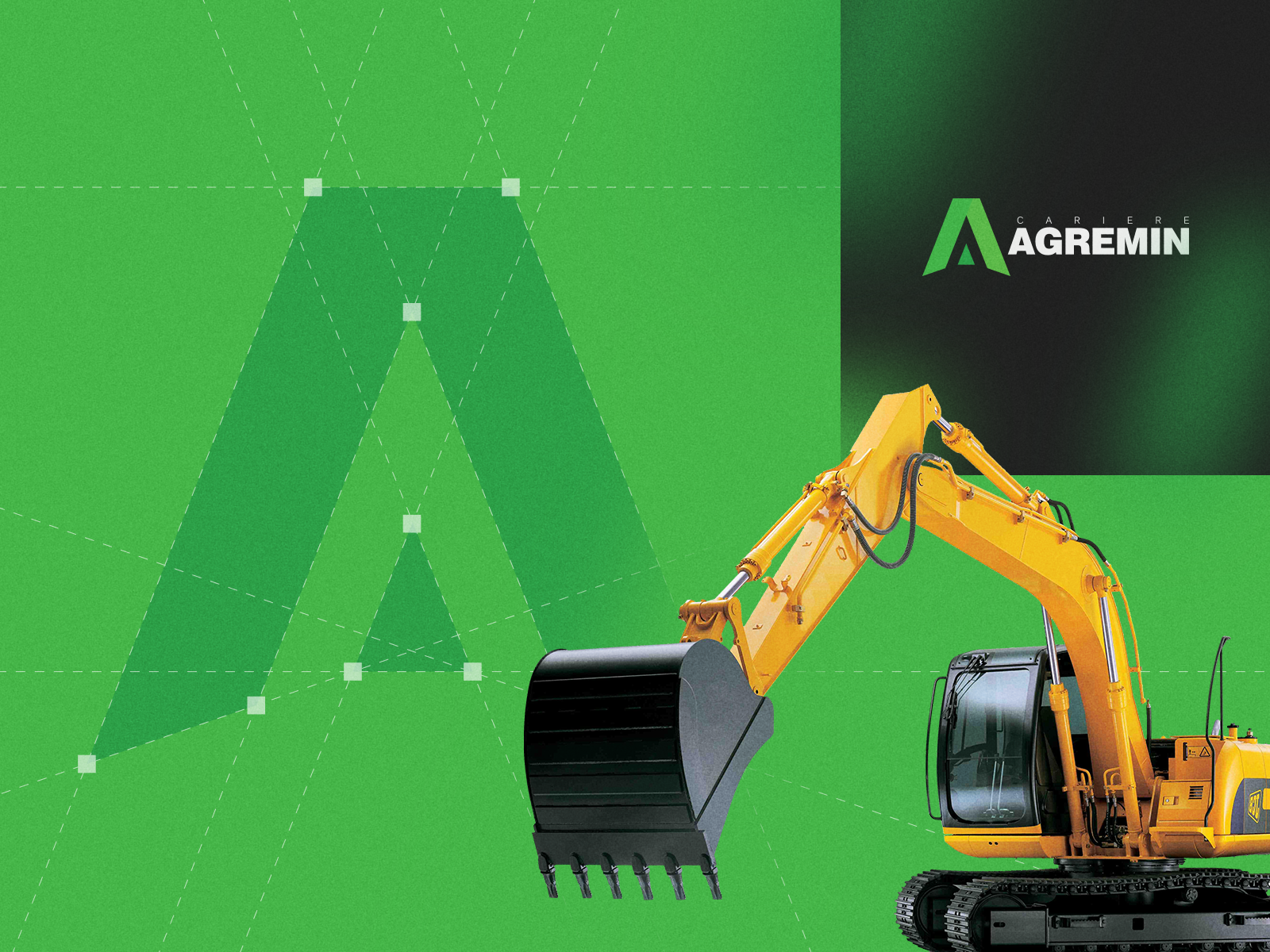 CARIERE AGREMIN | Logo design brand branding construction design icon logo mining vector