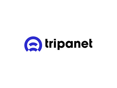Tripanet Satelite Broadband Company Logo brand identity branding clean color corporate design designer icon illustration logo logo design mark minimalist modern pictorial mark simple symbol tripanet vector wordmark