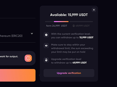 Know your limits closelook context design fintech interface kyc ui