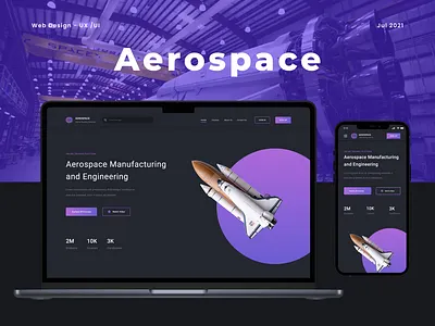 Aerospace - Web design (UX/UI) aeroplane brand identity branding course design e learning engineering learning mobile design online online skill platform responsive space training ui ux web design website