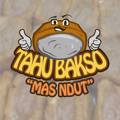 Tahu Bakso Mas Ndut Logo branding design design food logo graphic design logo logobrand logodesign logodesigns tofu vector