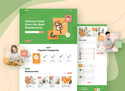 Food Delivery Website layout Design branding design figma design graphic design motion graphics ui uiux layout website design website layout