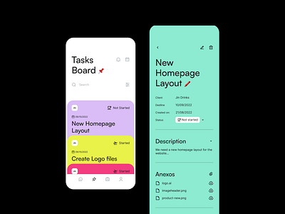 Junior App app application board colorful cute design digital fun interface layout minimal modern product design soft tasks ui uiux ux