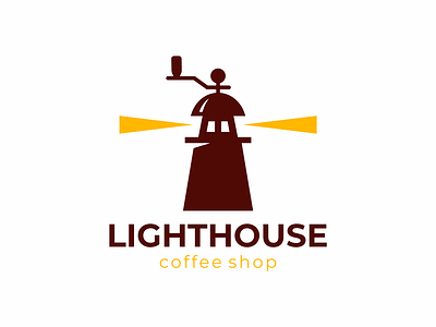 Lightouse /coffee shop/ coffee lightouse logo