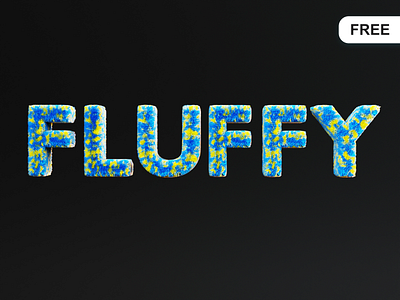 Fluffy - 3D font 3d 3d font 3d text blender branding c4d cinema4d design fluffy font graphic design illustration kit logo render resources text typography